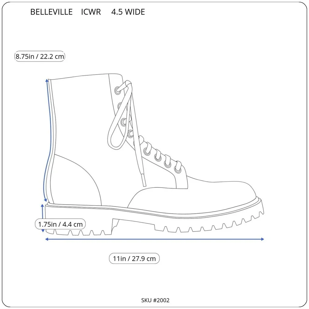 BELLEVILLE INTERMEDIATE COLD WET WEATHER (ICWR) TAN BOOTS SIZE 4.5 WIDE NWT GORE